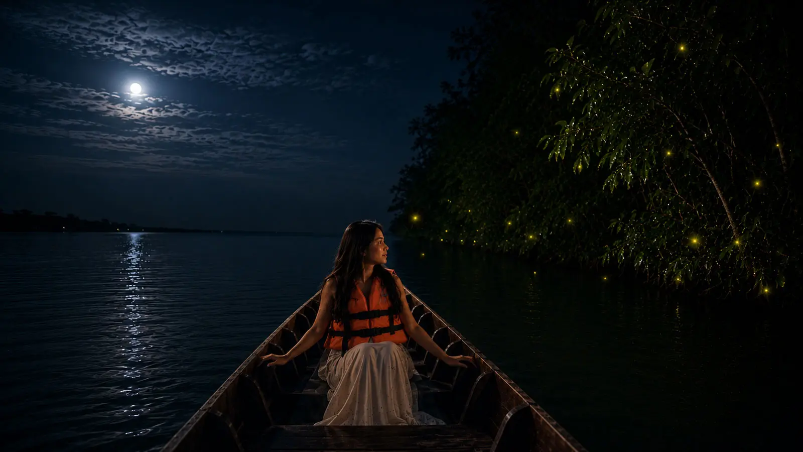 Firefly Watching by Longtail Boat